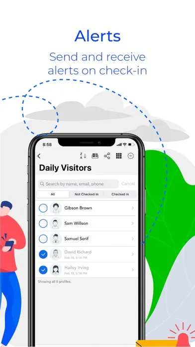Tangkapan layar OneTap Check-In