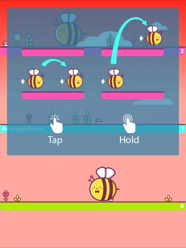 JumpyBees iPad  스크린샷