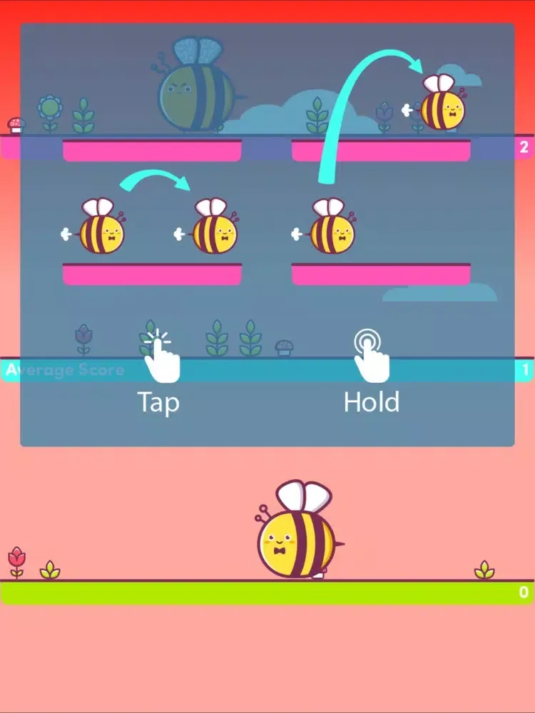 ภาพหน้าจอของ JumpyBees iPad 