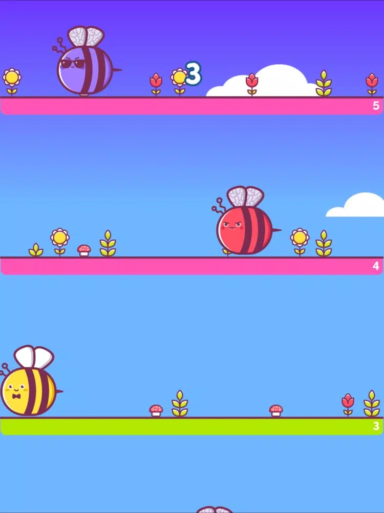 JumpyBees iPad  스크린샷