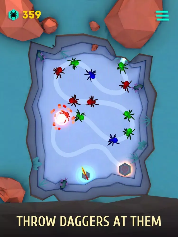 Spider Attack: Knife Shooter iPad  スクリーンショット