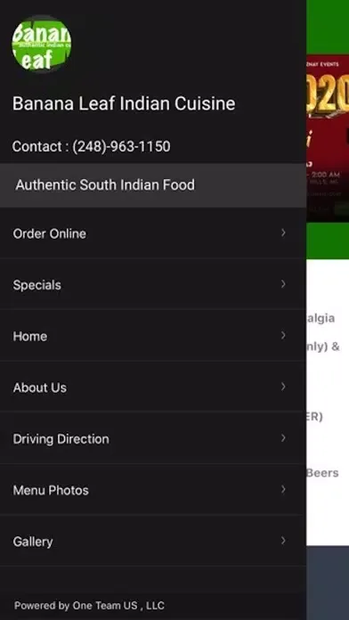 Banana Leaf Indian Cuisine应用截图