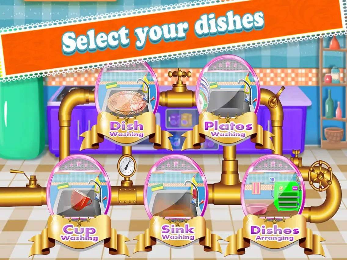 Zrzuty ekranu Dish Washing - Kitchen Cleanup iPad 