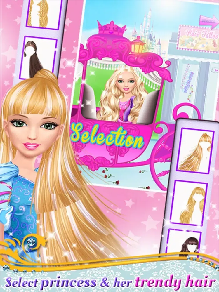 Capturas de pantalla de Princess Hair Tattoo Salon iPad 