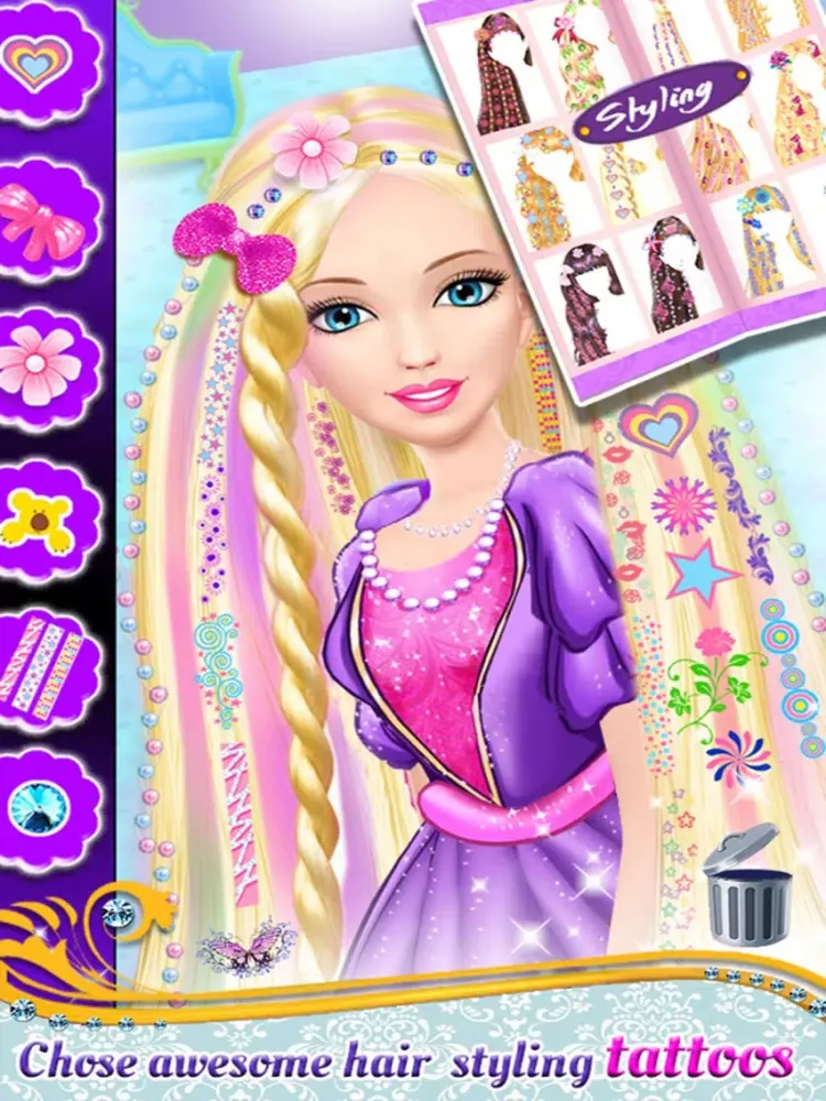 Capturas de pantalla de Princess Hair Tattoo Salon iPad 