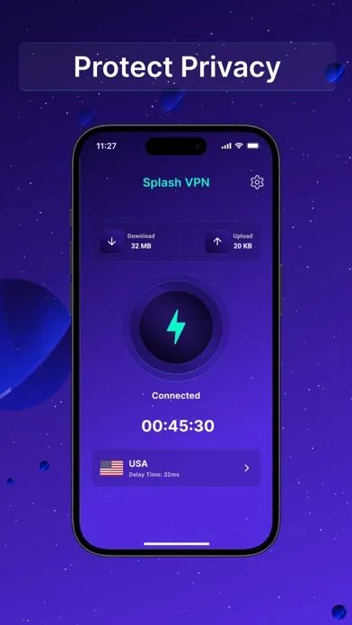 Capturas de pantalla de Splash VPN - Fast & Secure VPN