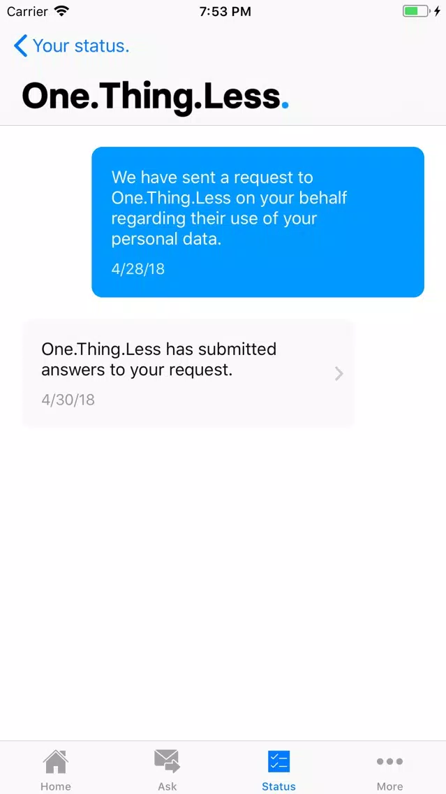 One.Thing.Less应用截图