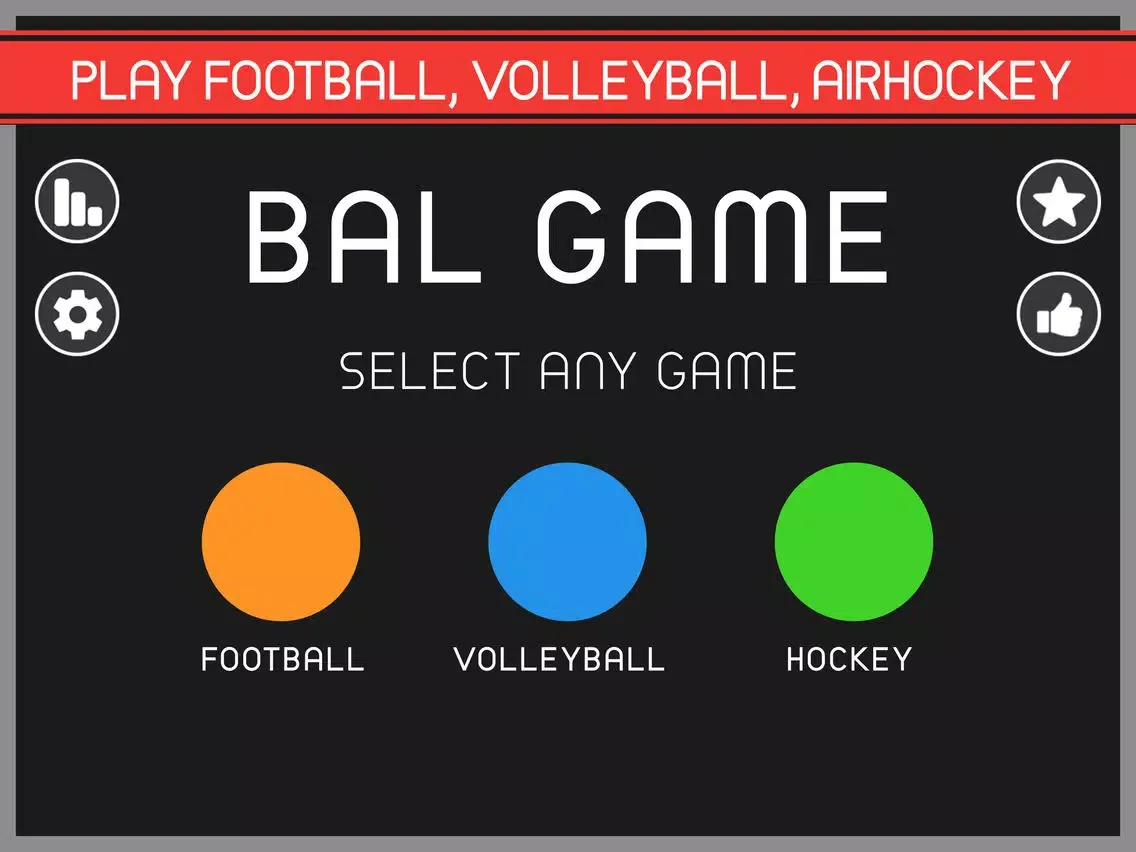 Ball Game - Air Hockey, Volleyball, Football iPad 应用截图