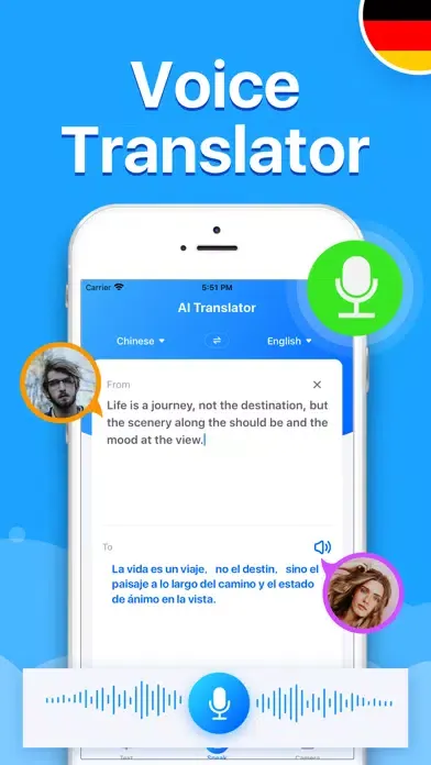 Captures d'écran de AI Translator-Accurate & Fast