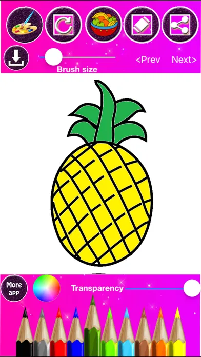 Скриншоты Fruits Coloring & Drawing