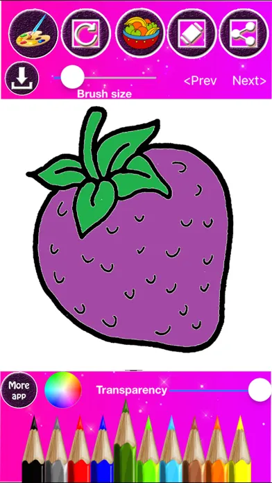 Скриншоты Fruits Coloring & Drawing