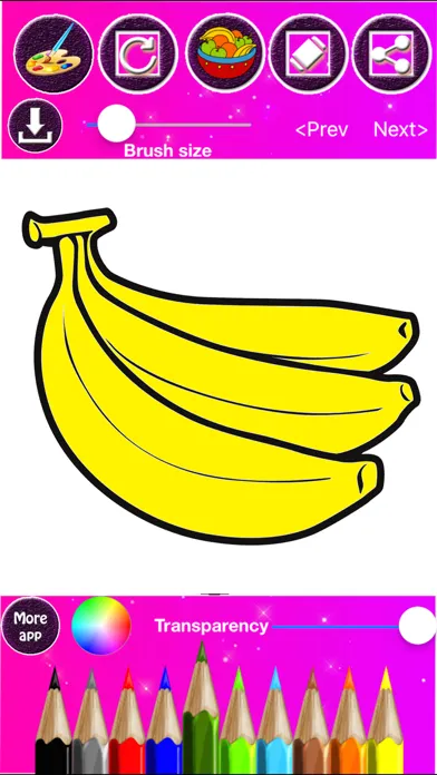 Скриншоты Fruits Coloring & Drawing
