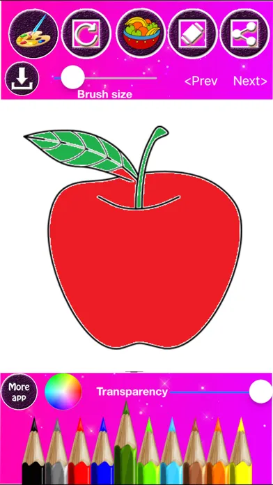 Скриншоты Fruits Coloring & Drawing