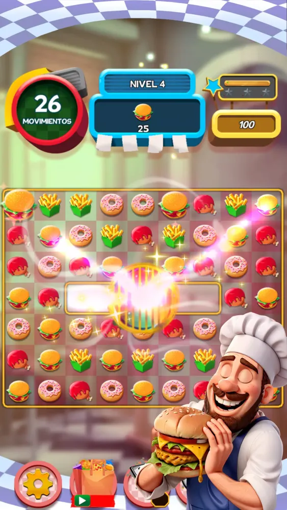 Tangkapan skrin Burger Match 3