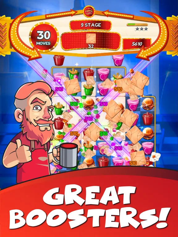 صور Burger Match 3 iPad 
