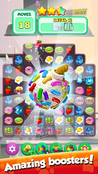 Greedy Cat Match 3 スクリーンショット