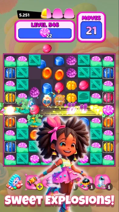 ภาพหน้าจอของ Colorful Gummy Blast