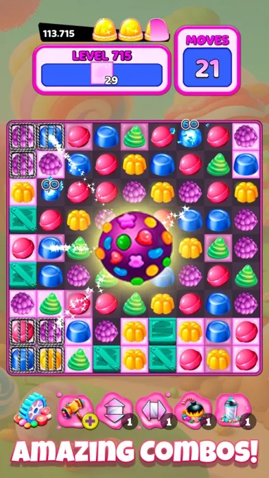 ภาพหน้าจอของ Colorful Gummy Blast