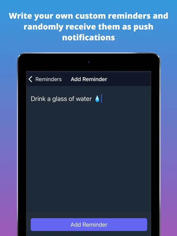 تصاویر Random Reminder App iPad 