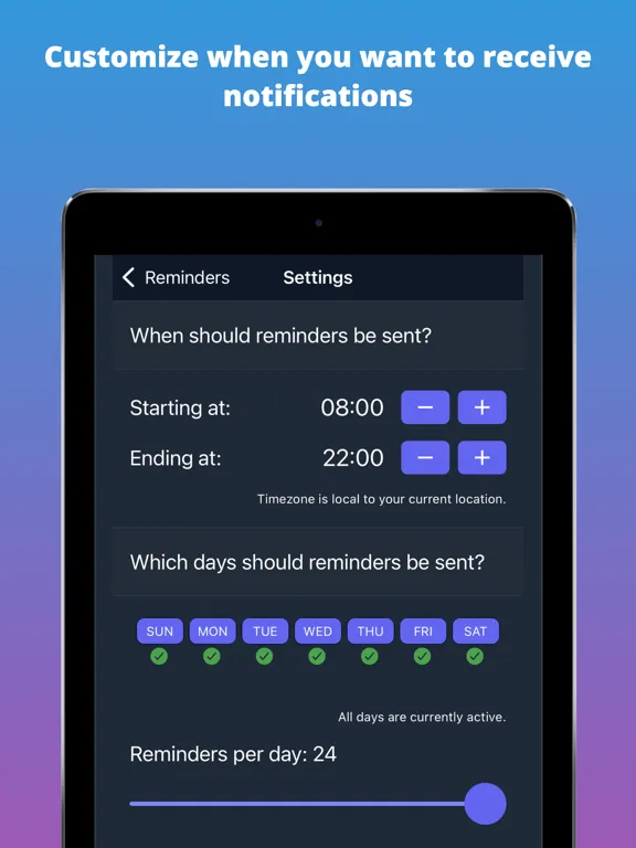 تصاویر Random Reminder App iPad 