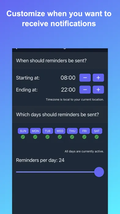 تصاویر Random Reminder App