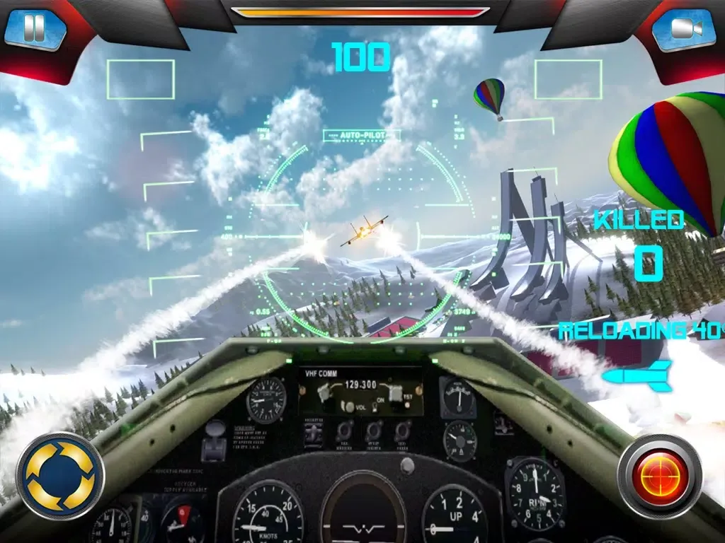 Frozen Air War Jet Fighter iPad  Screenshots