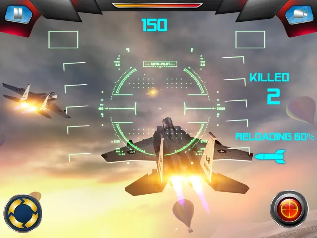 Frozen Air War Jet Fighter iPad  Screenshots