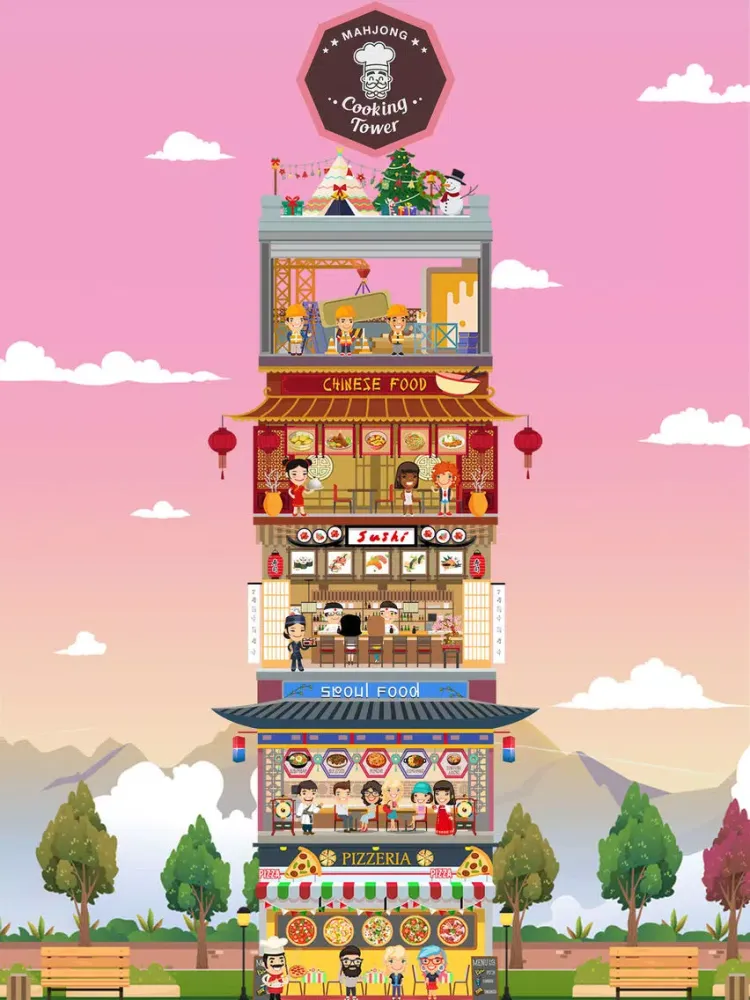 Mahjong Cooking Tower iPad 应用截图