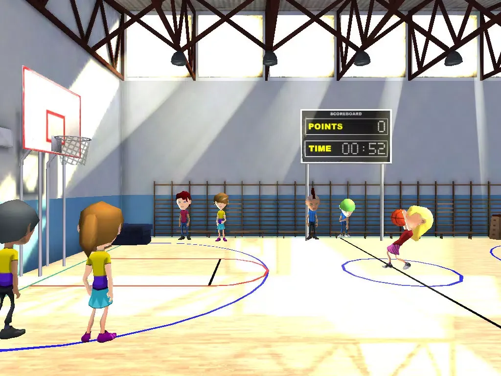 Screenshot di 3D Hoop Stars Basketball Shooter iPad 