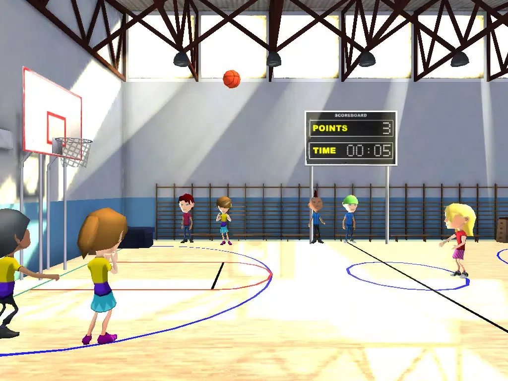 Screenshot di 3D Hoop Stars Basketball Shooter iPad 