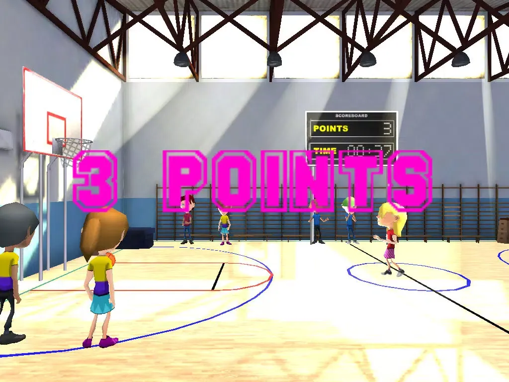 Screenshot di 3D Hoop Stars Basketball Shooter iPad 
