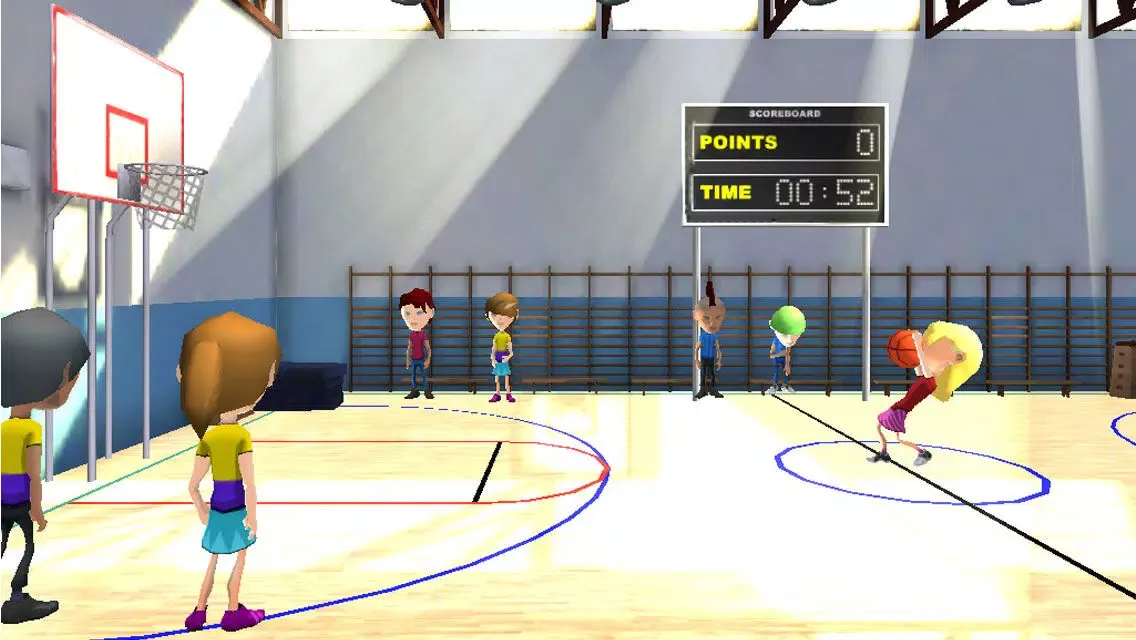 Screenshot di 3D Hoop Stars Basketball Shooter