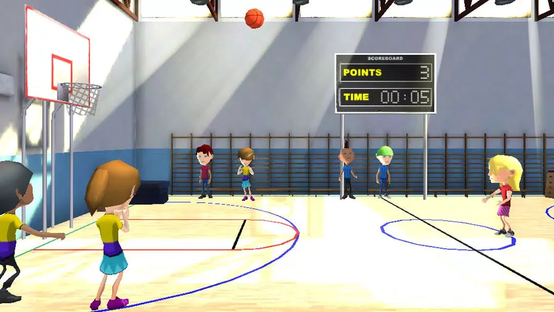 Screenshot di 3D Hoop Stars Basketball Shooter