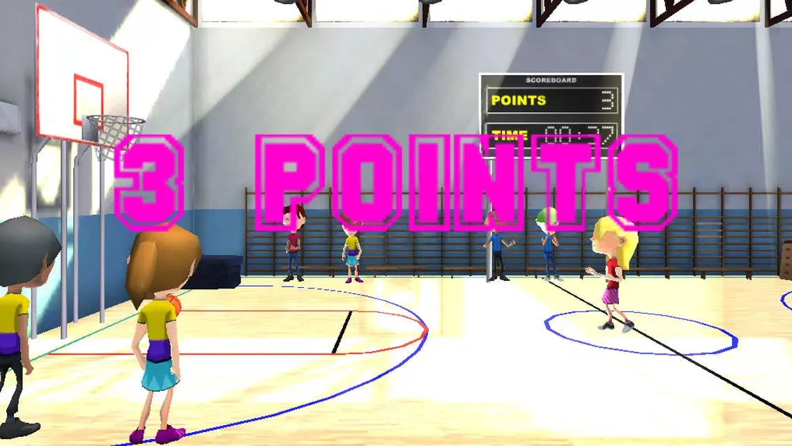 Screenshot di 3D Hoop Stars Basketball Shooter