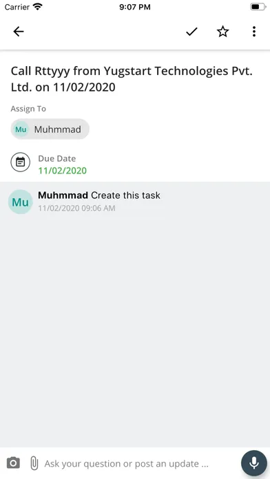FollowUp Task Management Screenshots