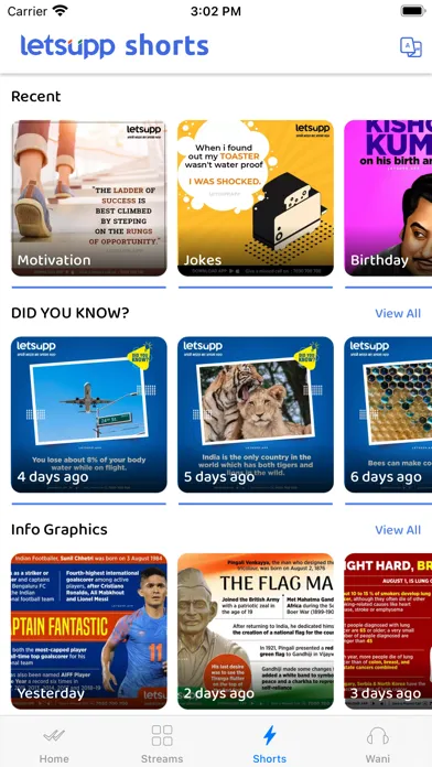 Capturas de pantalla de LetsUpp Digital Magazine