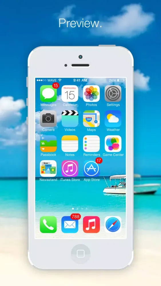 Wallpaper fixer - Fix wall papers and scale, rotate and crop backgrounds for iOS 7应用截图