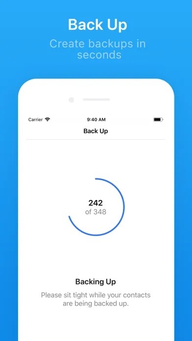Contacts Backup + Transfer سکرین شاٹس