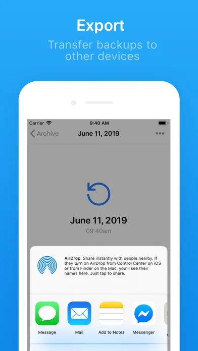 Contacts Backup + Transfer سکرین شاٹس