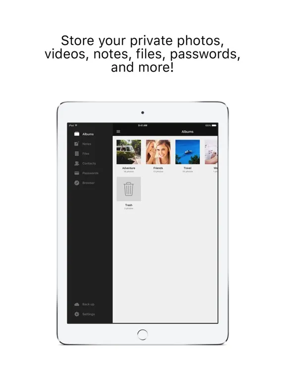 Private Vault – Store Files iPad  স্ক্রিনশট