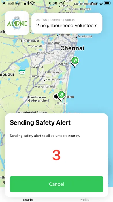 NeverAlone - Volunteer Network स्क्रीनशॉट