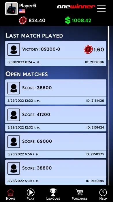OneWinner's Roulette স্ক্রিনশট