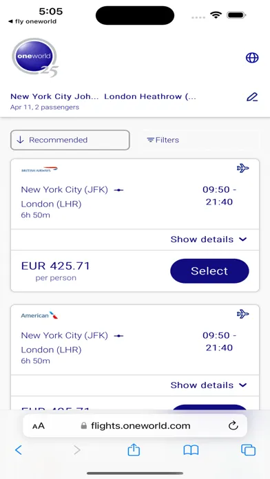 تصاویر Fly Oneworld