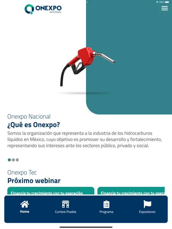 تصاویر ONEXPO NACIONAL APP iPad 