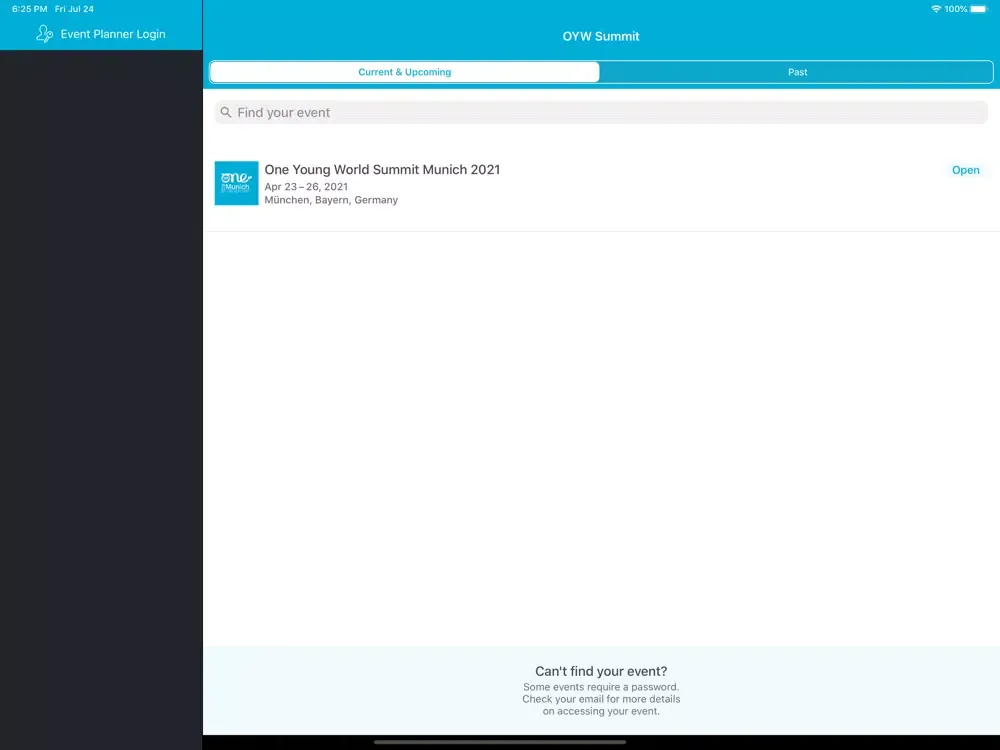 Screenshot di One Young World 2021 Summit iPad 
