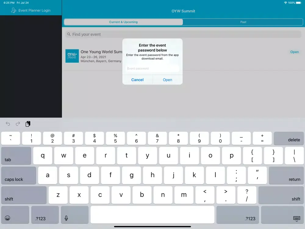 Screenshot di One Young World 2021 Summit iPad 