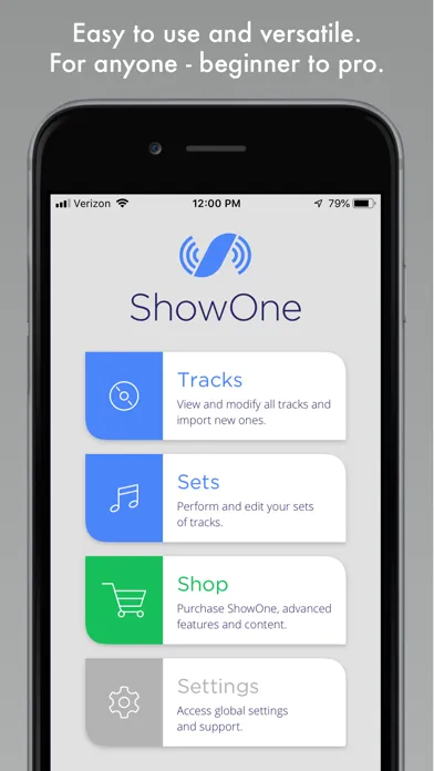 ShowOne - Pro Backing Tracks سکرین شاٹس