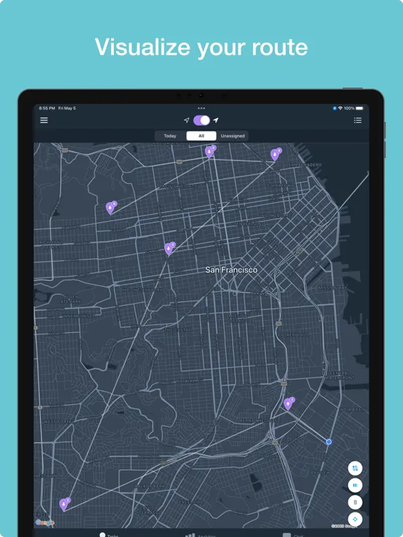 Onfleet Driver iPad  Ekran Görüntüleri
