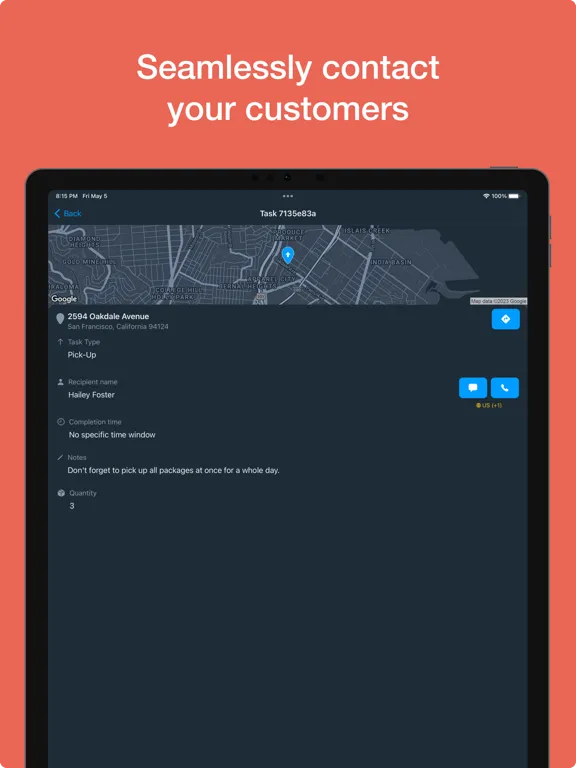 Onfleet Driver iPad  Ekran Görüntüleri