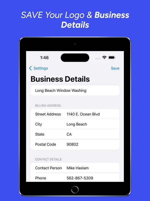 Window Cleaning Estimator iPad  스크린샷